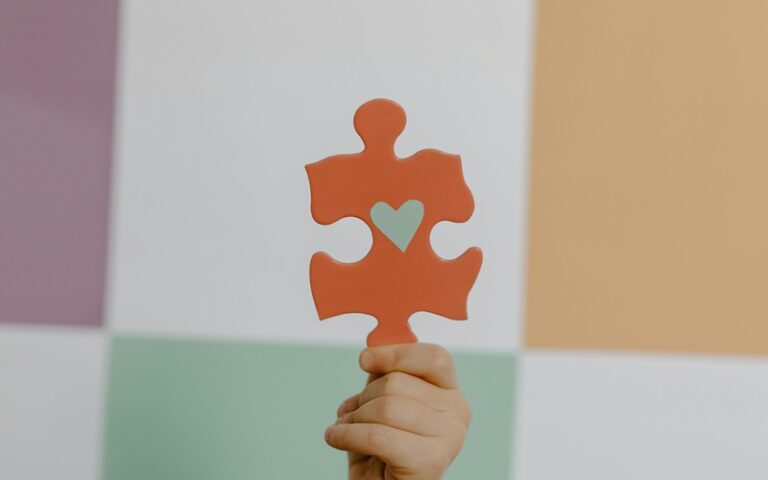 the missing piece of the puzzle is shaped like our heart